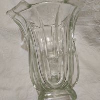 Стъклена ваза, снимка 4 - Вази - 39481209