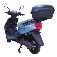Електрически скутер My Force светло син цвят с регистрация с куфар, снимка 2 - Мотоциклети и мототехника - 37027503