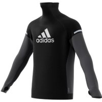 ✅НОВА ОРИГИНАЛНА Мъжка спортна блуза Adidas Block, Черен/Сив - S/M/L/XL, снимка 2 - Спортни дрехи, екипи - 42067701