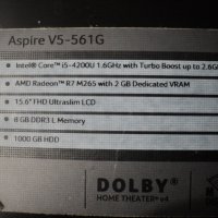 Acer Aspire V5 – 561G, снимка 3 - Части за лаптопи - 31826327