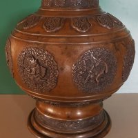 200 годишна - 18ти век колекционерска Китайска бронзова ваза, снимка 5 - Вази - 31457971