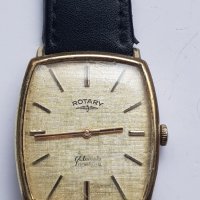 Мъжки позлатен механичен часовник Rotary 17 Jewel 70те год., снимка 2 - Антикварни и старинни предмети - 38932825