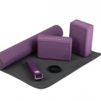 Комплект за йога Yoga Flow, Лилав , снимка 1 - Йога - 40177163