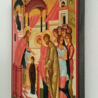 Икона Въведение Богородично ikona Vavedenie Bogorodichno, снимка 3 - Картини - 16450301