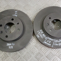 Предни дискове Kia Rio 1.5CRDi 2006г.	, снимка 1 - Части - 44914205