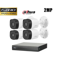 DAHUA FULL-HD Комплект с 4 камери и 4 канален хибриден DVR, снимка 1 - HD камери - 44914731