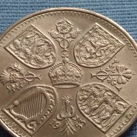 Монета 5 шилинга 1953г. Англия Коронацията на Елизабет втора за КОЛЕКЦИОНЕРИ 40416, снимка 1 - Нумизматика и бонистика - 42697793