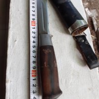 Уникална находка Норвежки ловен нож BRUSLETTO GEILO с кания, снимка 4 - Антикварни и старинни предмети - 34231137