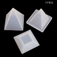3d конус пирамида 3 части силиконов молд калъп форма за бижутерски сладкарски смола изделия шоколад , снимка 2 - Форми - 31050708