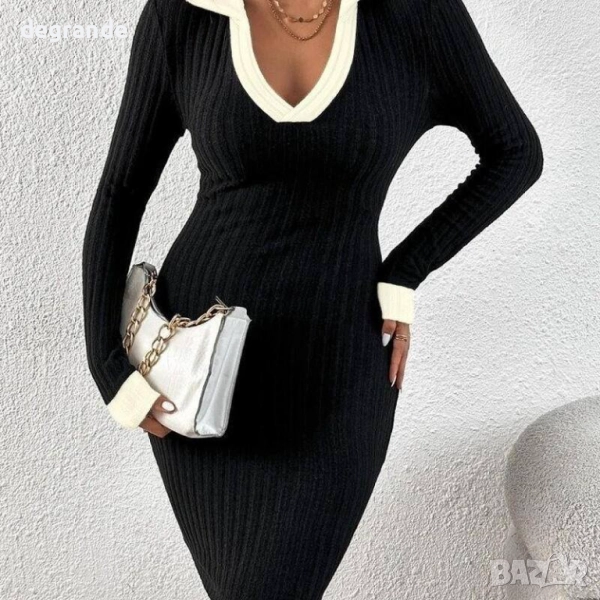 Дамска черна рокля , снимка 1