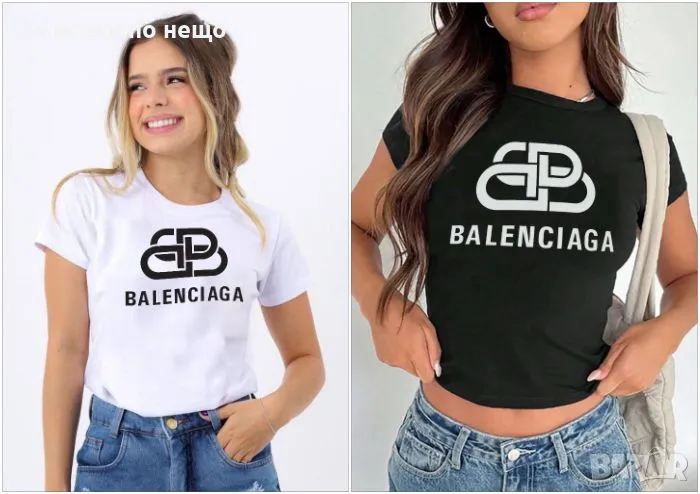 Balenciaga Дамска Тениска👚Дамска Блуза С Къс Ръкав Баленсиага - 2 Налични Цвята Код LFS319, снимка 1