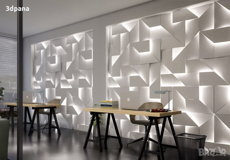 3Д ПАНЕЛИ от гипс, декоративни облицовки за стени / Led пана №0035, снимка 1
