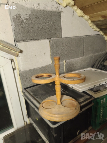 Дървена поставка за вино, снимка 1