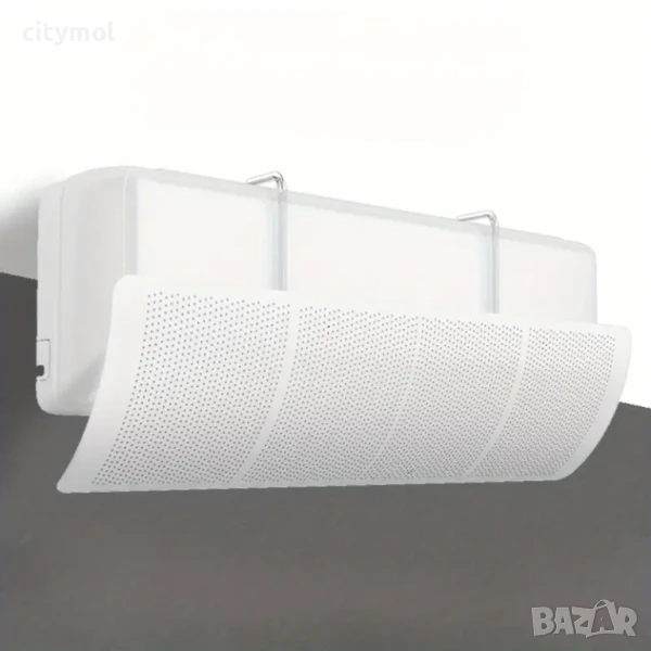 Дефлектор за климатик , универсален, 90 см, защита от въздушния поток, регулиране на наклона, снимка 1