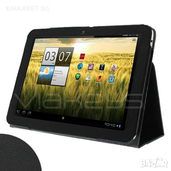 Acer Iconia Tab A200 Кожен Калъф Черен, снимка 1