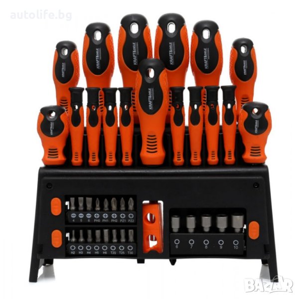 Комплект 39 части отвертки с битове и вложки, снимка 1