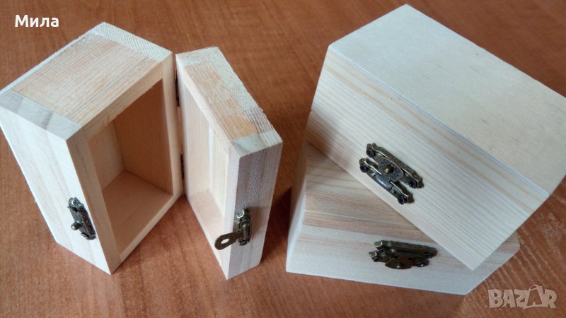 Кутия дървена 9х5,5х5 см, снимка 1