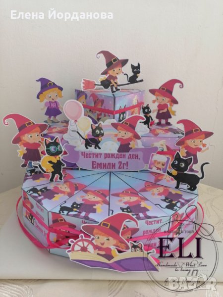 Картонена торта Татти и Мисифу, снимка 1