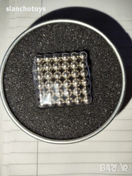 Комплект магнитни топчета Automat, неодимови Топчета, 216 бр, 5мм,Сиви, снимка 1