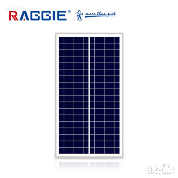Фотоволтаичен соларен панел Raggie 20W, поликристал - силиций, 62 х 36 см, снимка 1