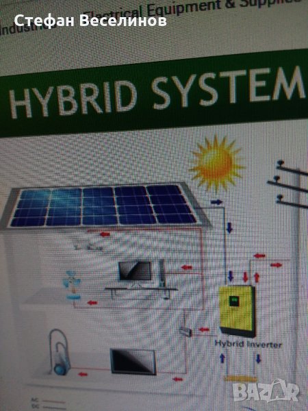 Hybrid Solar power inverter 5000w 48v 230vac МОЖЕ И БАРТЕР.., снимка 1