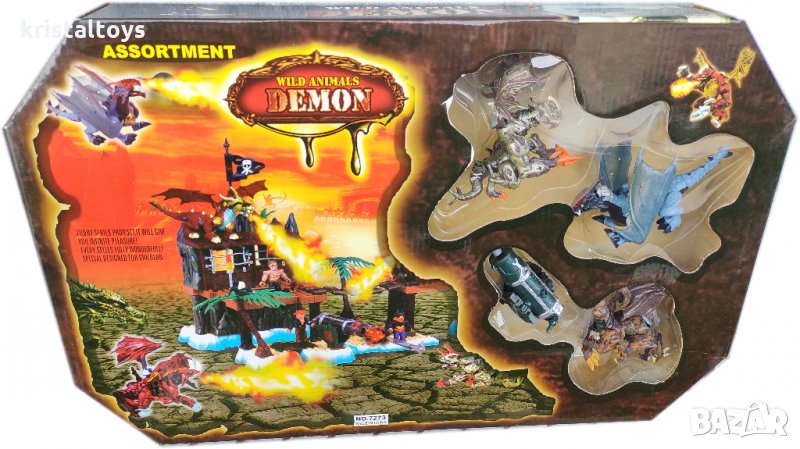 Конструктор с Демони 65 части, детска играчка, снимка 1