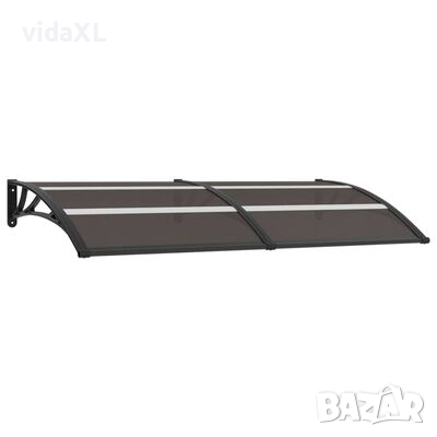 vidaXL Навес за врата черен 200x80 см PC(SKU:144825, снимка 1