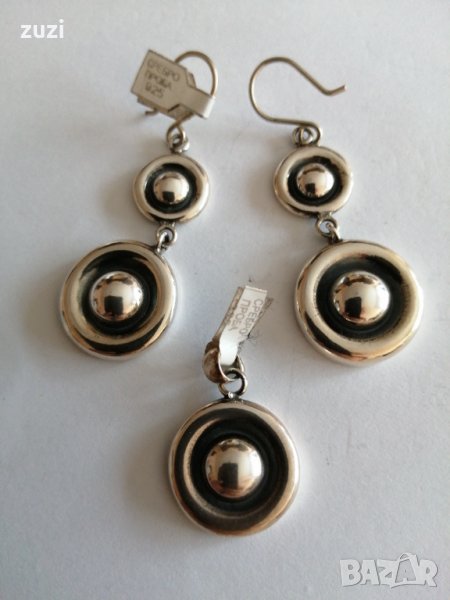 Комплект обеци и висулка 925 сребро , снимка 1