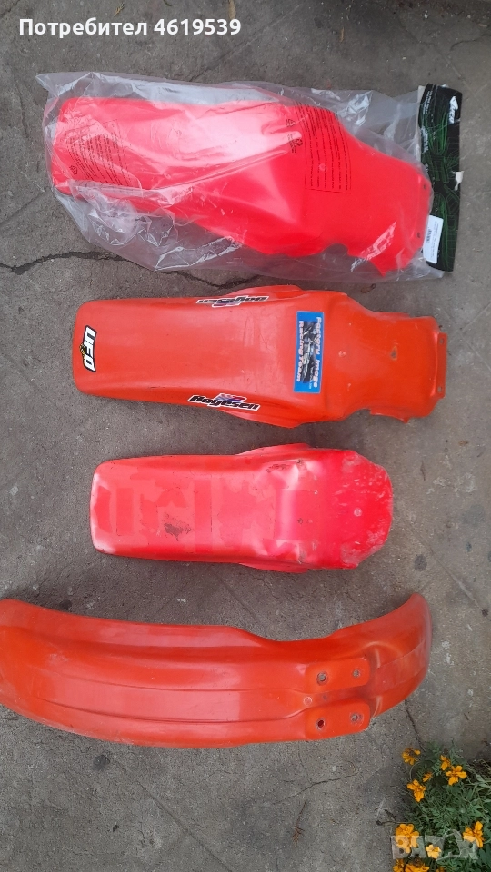 Honda Cr 1990 96 250 125 500 заден и преден калник предни страници Хонда Цр, снимка 1