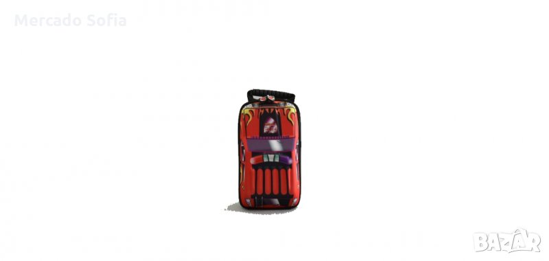 Детска 3Д раница, релефна с формата на кола 21598, снимка 1