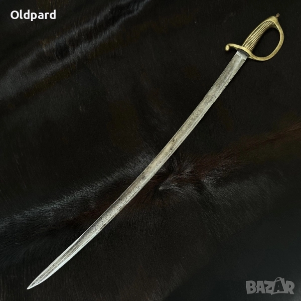 Бойна сабя (кутлас), пехотна, модел от An-IX (1802 г.),  Острие от офицерска сабя, модел 1855 г., снимка 1