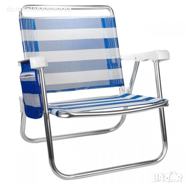 Алуминиев Сгъваем стол за градината плажа или риболов,До 90 кг,Джоб с цип, 60х61х63 см cm. , снимка 1