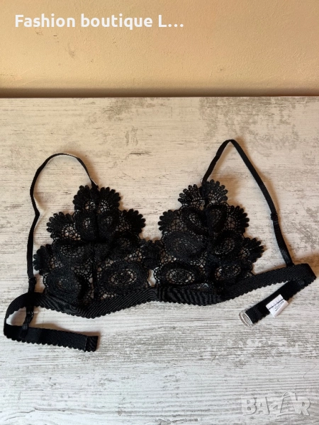 Ново черно дантелено бюстие с регулиращи се презрамки S , M , L , XL налични размери 🖤🖤🖤, снимка 1