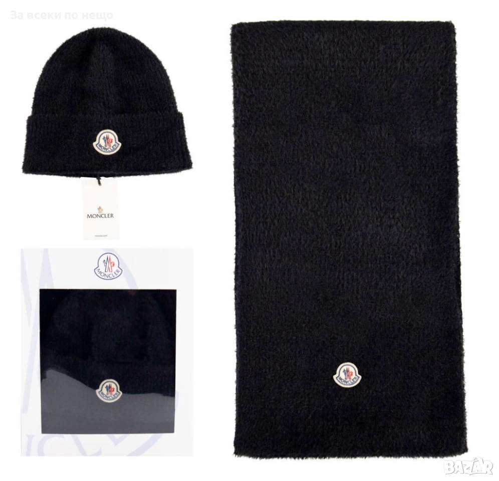Moncler Комплект Зимна Шапка И Зимен Шал - Налични Различни Цветове Код SK416, снимка 1