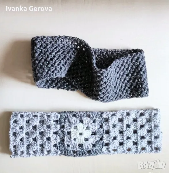 Ленти за коса от памук и ламе, снимка 1