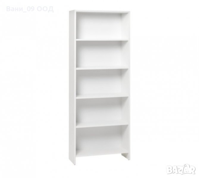 Висококачествена библиотека/етажерка в бял цвят, снимка 1