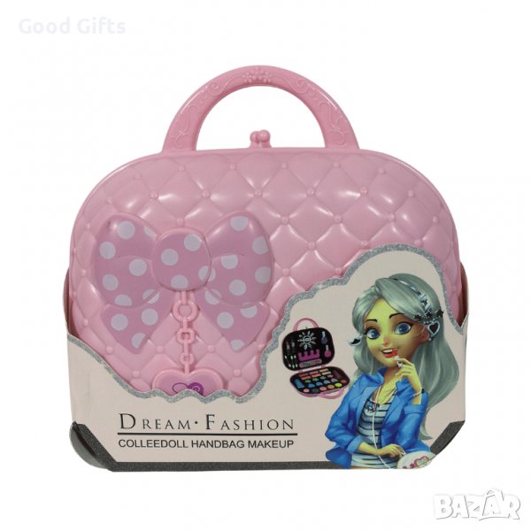 ДЕТСКИ КОМПЛЕКТ ЗА ГРИМ И МАНИКЮР В ЧАНТИЧКА, снимка 1