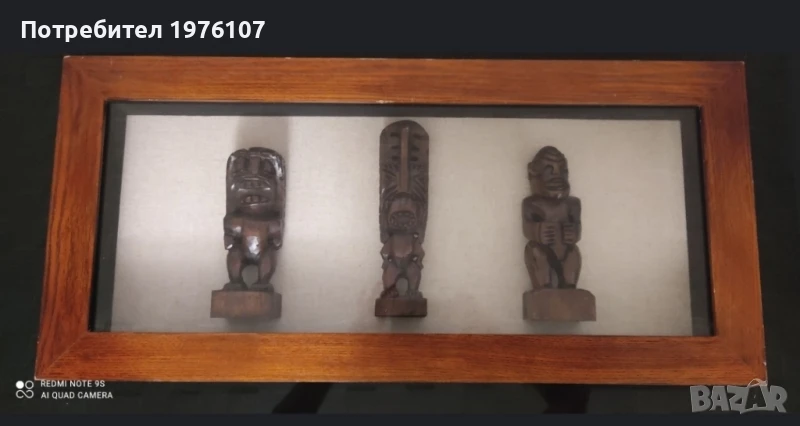 Дърворезба Тики богове на плодородието, снимка 1