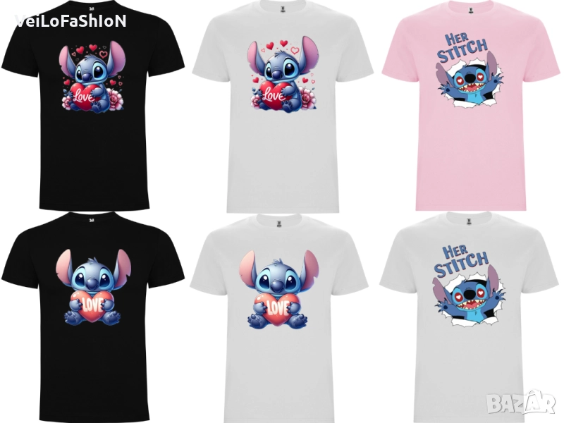Нова сладка детска тениска с героя Стич , снимка 1