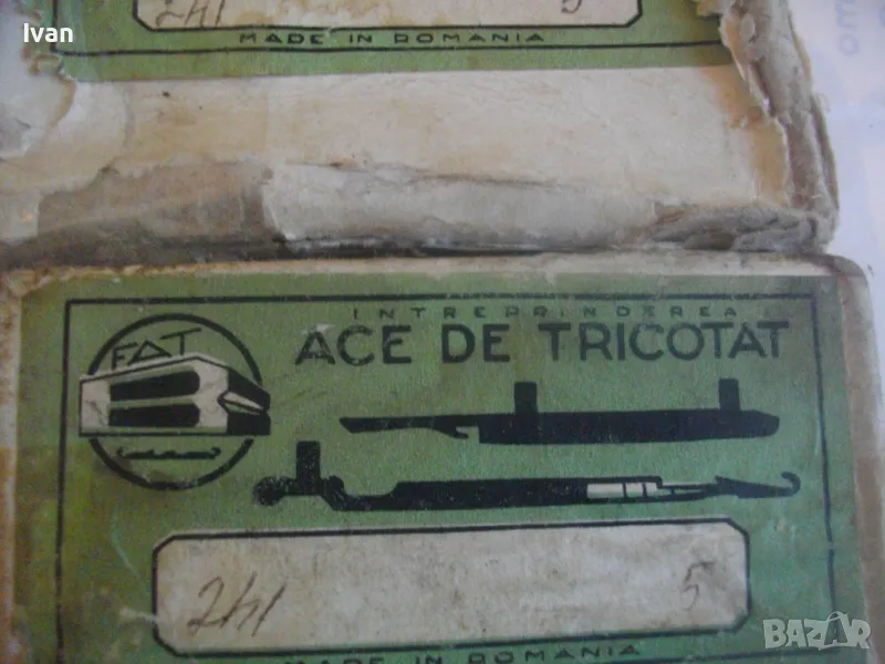 НОВИ РУМЪНСКИ ИГЛИ ЗА ПЛЕТАЧНИ МАШИНИ 100 БРОЯ FAT ACE DE TRICOTAT INTREPRINDEREA Made in Romania, снимка 1