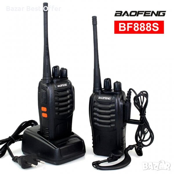 Baofeng BF-888S Пълен комплект два броя радиостанция/слушалки/, снимка 1
