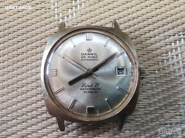позлатен DARWIL AUTOMATIC, снимка 1