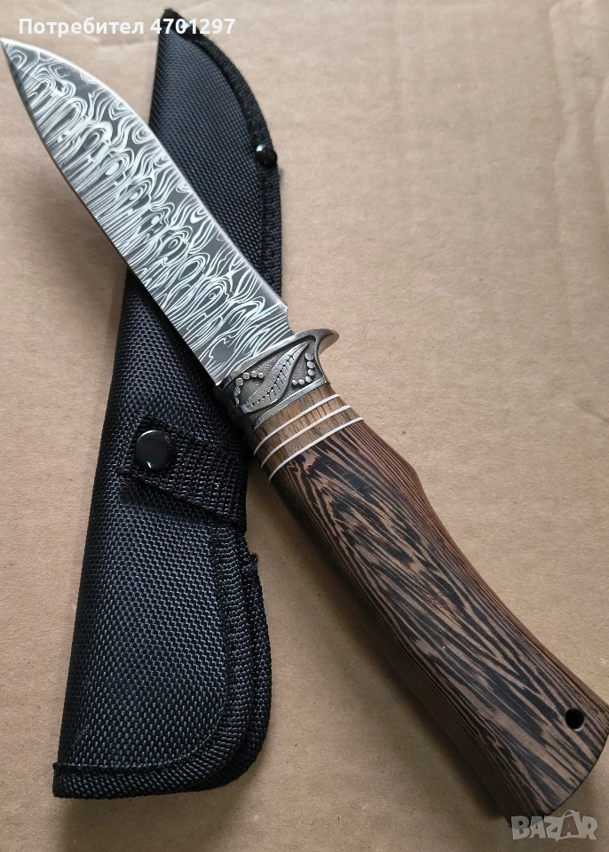 Ловен нож с шарка , снимка 1