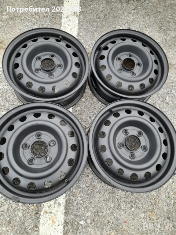 Продава железни джанти 15 цола за Хюндай,Киа, снимка 1