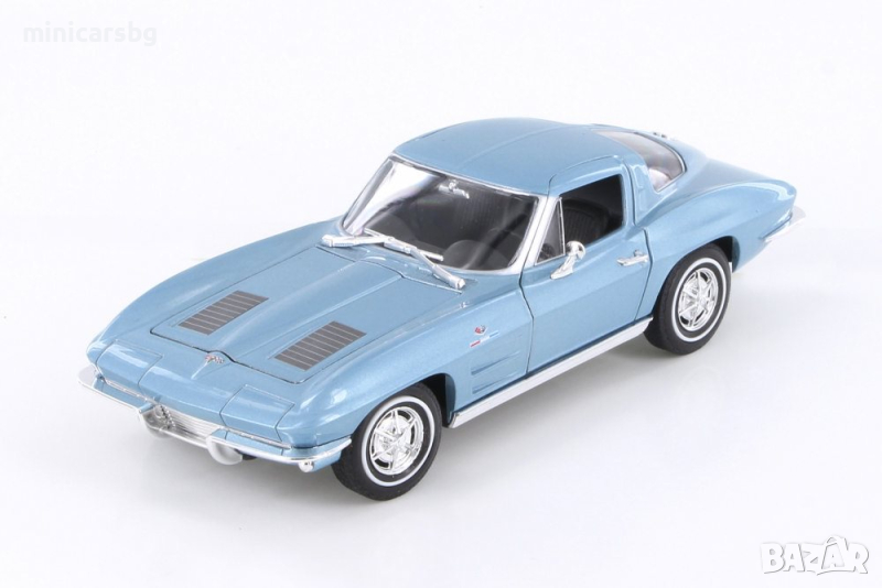 1:24 Метални колички: 1963 CHEVROLET CORVETTE (Шевролет Корвет) Welly, снимка 1