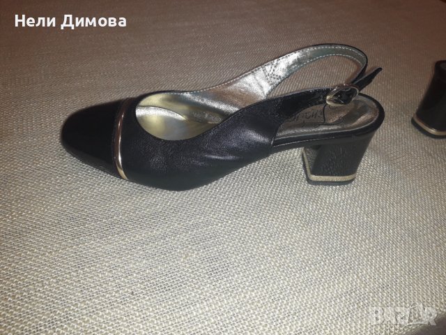 Черни дамски официални обувки 35 номер, снимка 6 - Дамски елегантни обувки - 27967713
