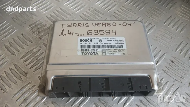 Компютър Toyota Yaris Verso 1.4 2004 0281011650 89666-52211 Yaris Verso (2000-2004)