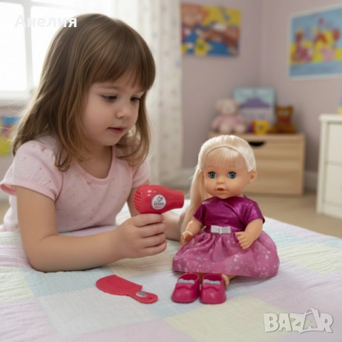 Кукла с мигащи очи,аксесоари и звуци, снимка 5 - Кукли - 52831179