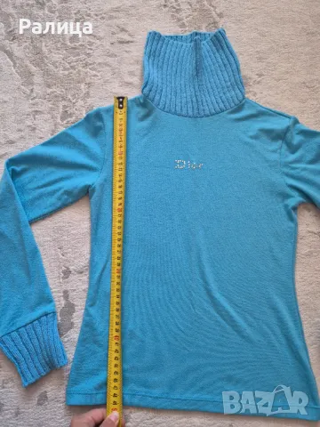 Син пуловер , снимка 2 - Блузи с дълъг ръкав и пуловери - 50287017