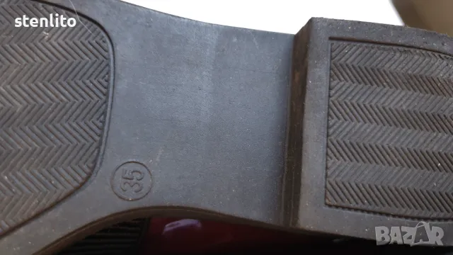 Елегантни лачени обувки бордо. Размер 35, снимка 12 - Дамски елегантни обувки - 47736237